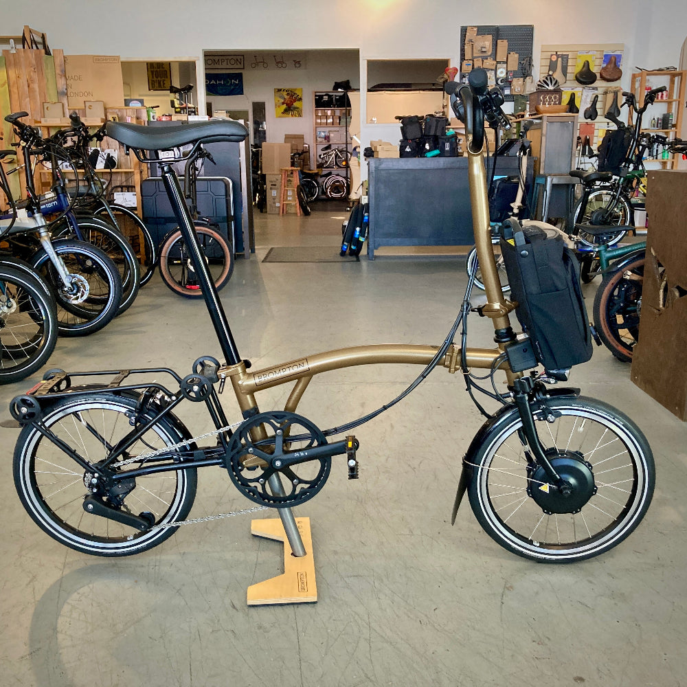 USED - 2024 Brompton P Line ELECTRIC Bronze Sky