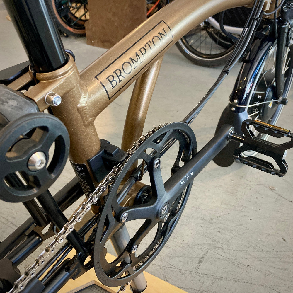 USED - 2024 Brompton P Line ELECTRIC Bronze Sky