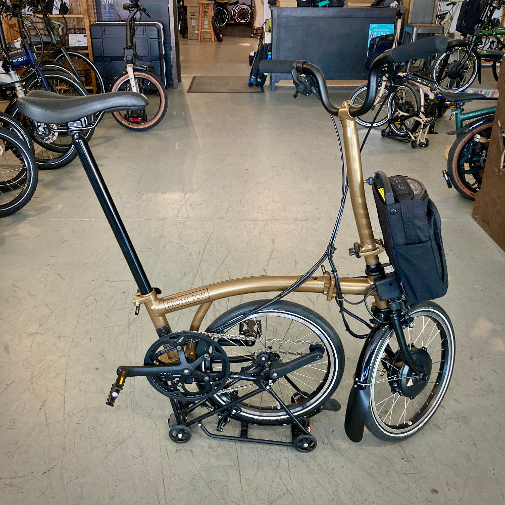 USED - 2024 Brompton P Line ELECTRIC Bronze Sky
