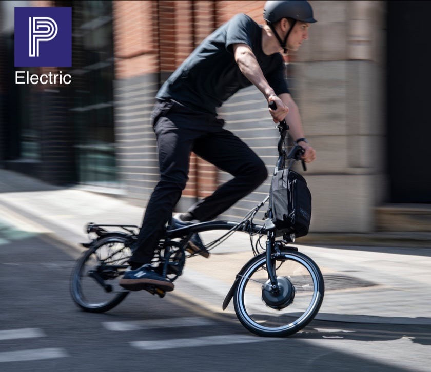 Brompton ELECTRIC P Line Folding Bicycle – Two Fold Bicycle Shop